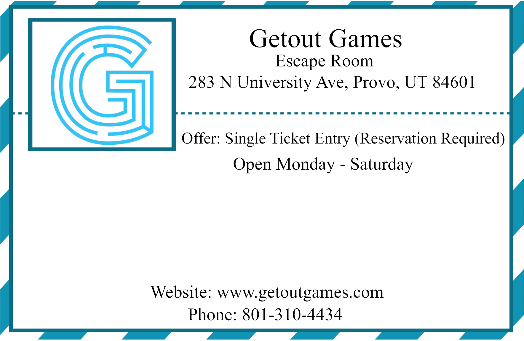 Getout Games Gallery Card (TEST)